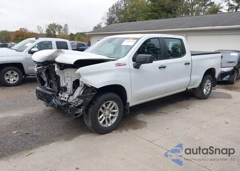 2023 Chevrolet Silverado 1500 4Wd Standard Bed Wt из США, поврежденный, VIN 3GCUDAEDXPG301324